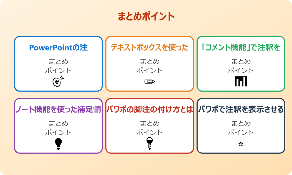 パワポで注釈のデザインをおしゃれに
