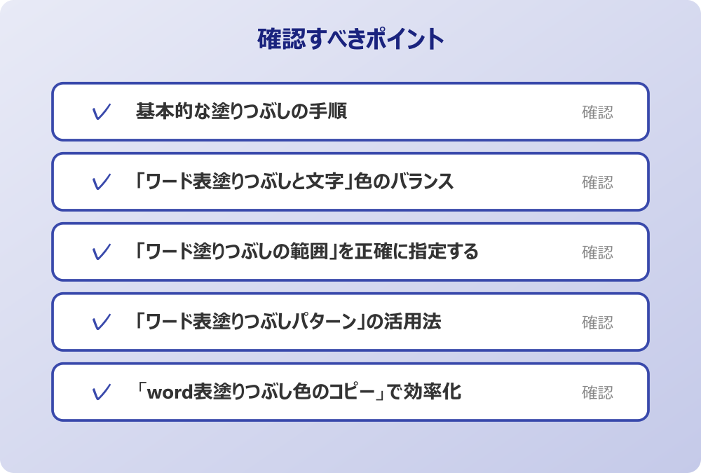「word表塗りつぶし色のコピー」で効率化