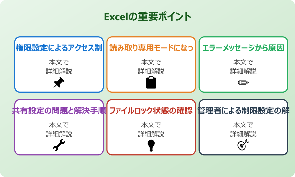 box上のエクセルが編集できないのはなぜ？主な原因を解説