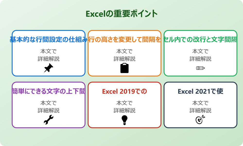 エクセルで文字の間隔（上下）を調整する方法の基礎知識