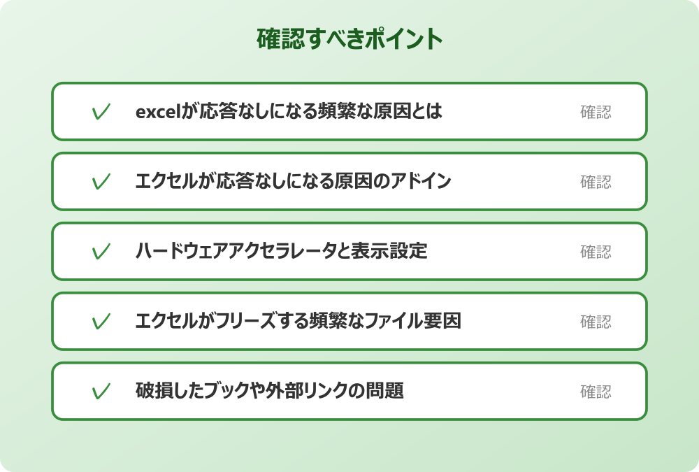 破損したブックや外部リンクの問題