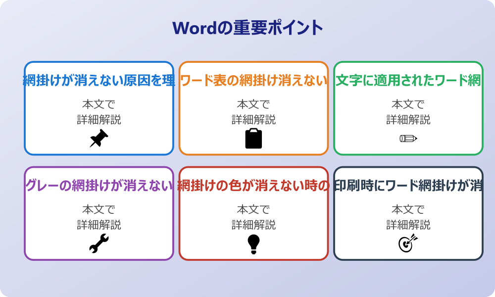 ワード網掛けが消えない問題の基本知識と対処法