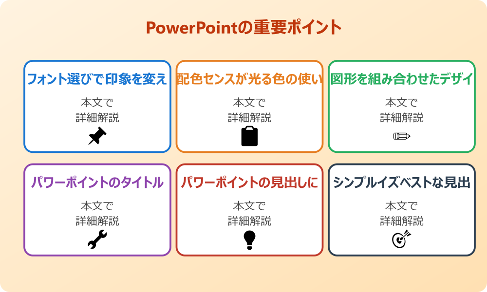 パワポの見出しをおしゃれにする基本テクニック
