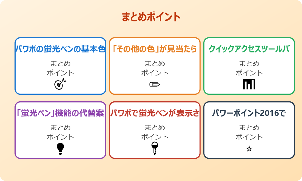 パワーポイントで蛍光ペンをまっすぐ引く技