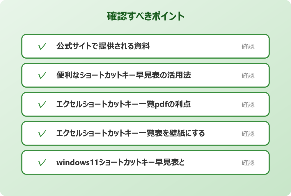 windows11ショートカットキー早見表との違い