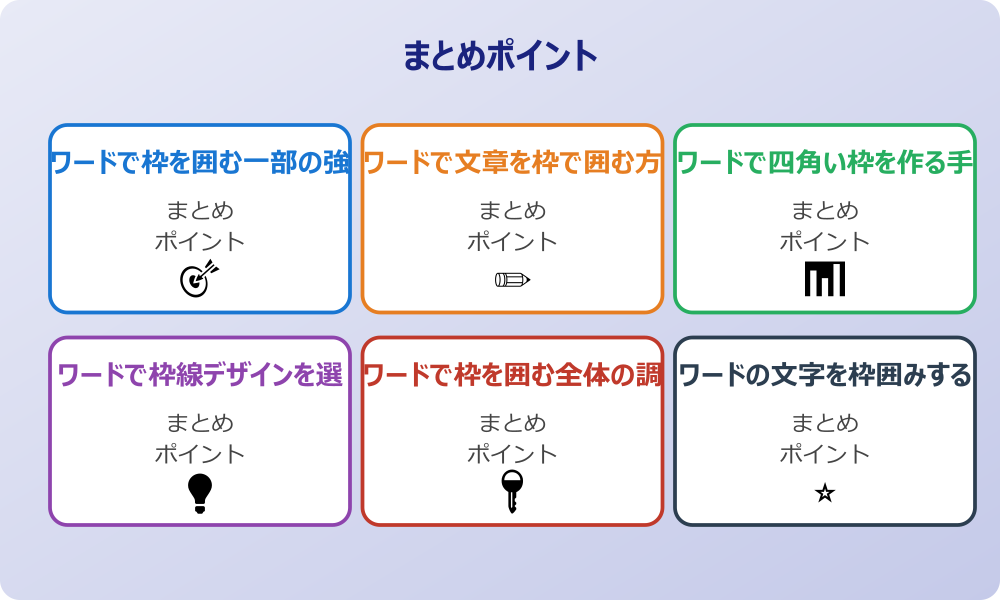 おしゃれに見せる枠デザインの工夫