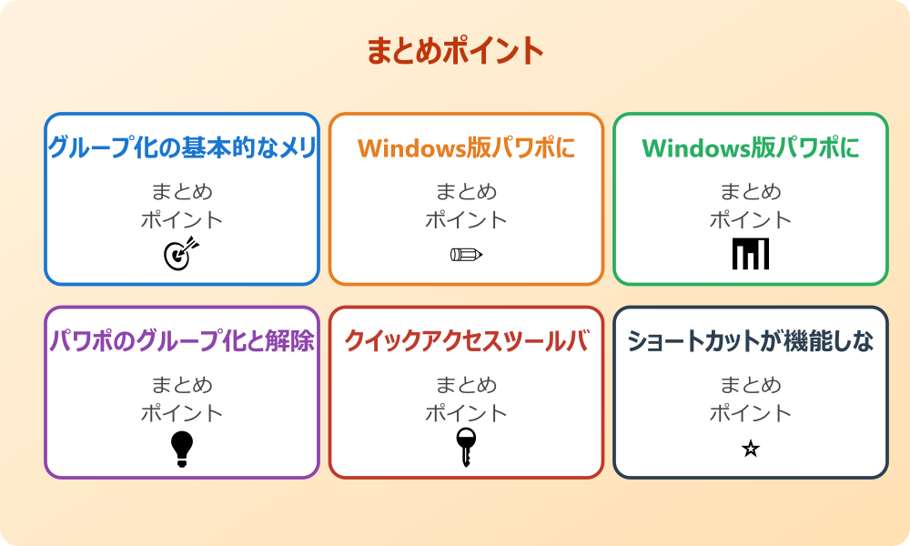 作業効率を上げるパワポのショートカット一覧