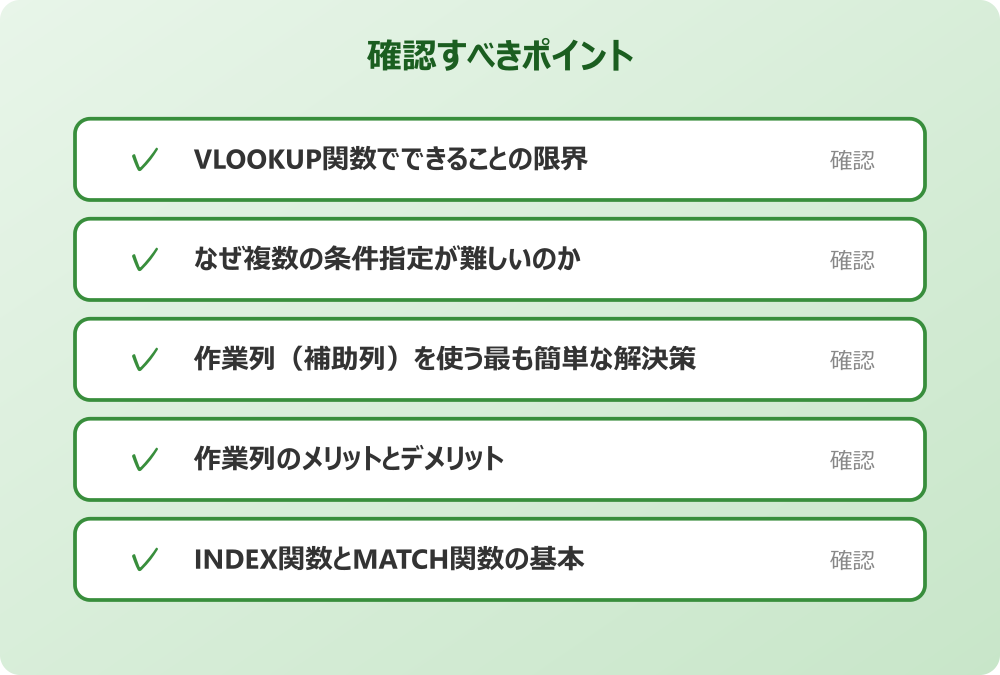 作業列（補助列）を使う最も簡単な解決策