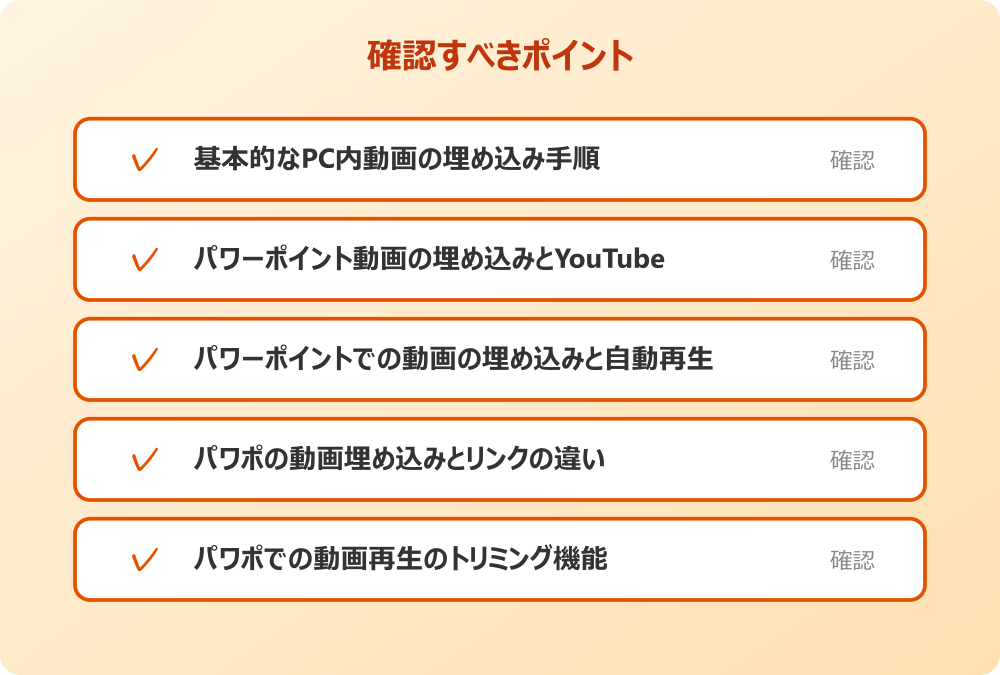 パワポでの動画再生のトリミング機能