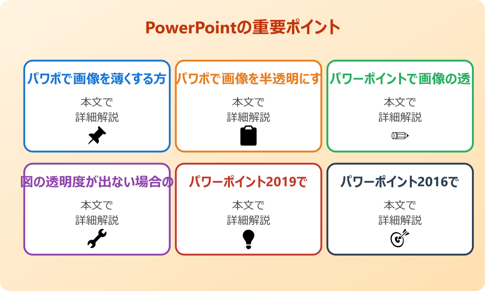 パワポで画像を薄くする方法をマスターしよう！