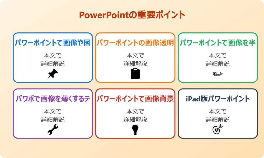 パワポで図を透過させる基本テクニックとできない時の対処法