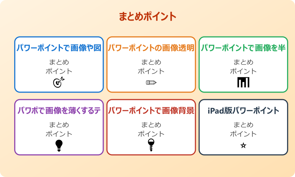 透過画像を使ったおしゃれなスライドデザイン案