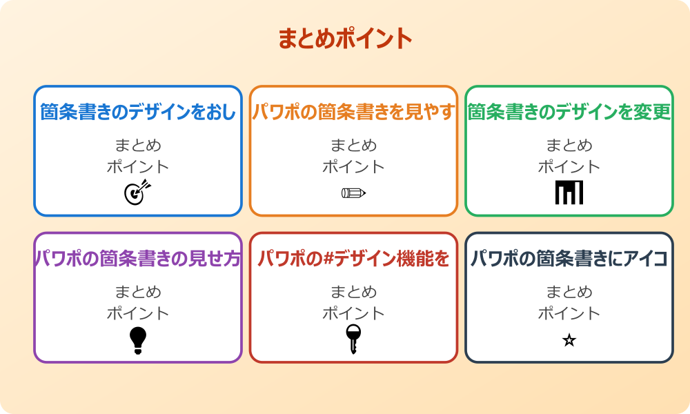 図形を使って箇条書きを装飾する