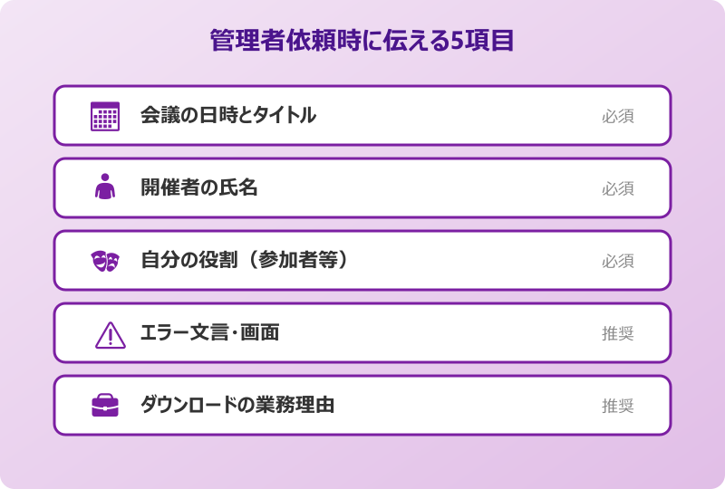 teams 録画ダウンロードできない 管理者依頼のポイント