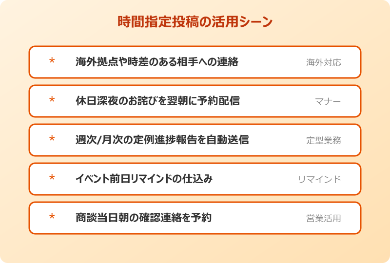 teams 時間指定 投稿 業務での活用シーンと運用のコツ