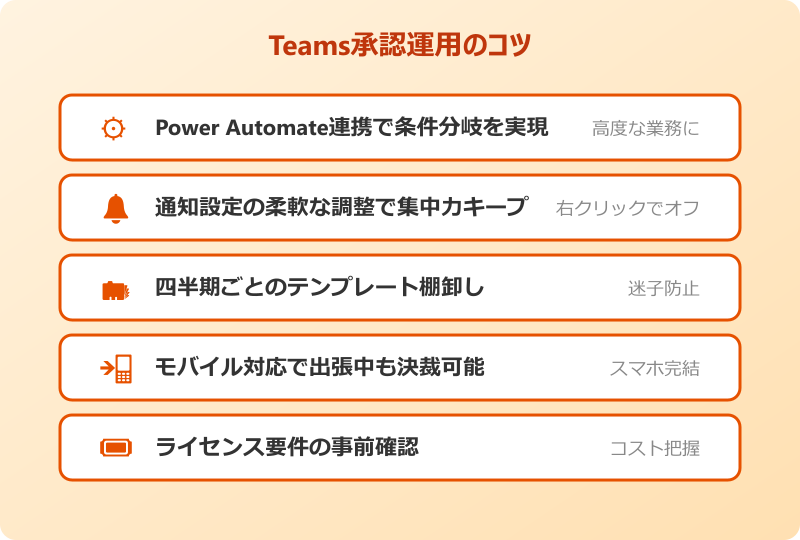 teams承認 ワークフロー 作り方 応用と運用テクニック