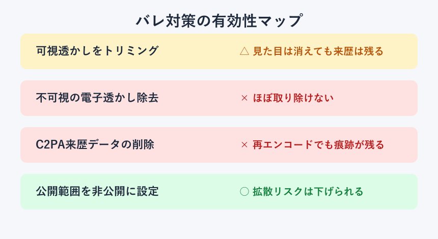 バレ対策の有効性マップ