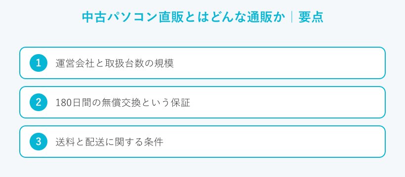 中古パソコン直販とはどんな通販かの要点